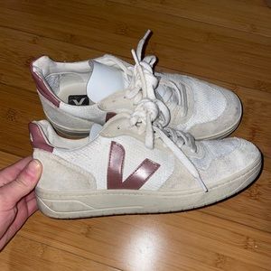 Veja Pink V-12 Sneakers